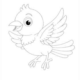 A4 Size Printed Drawing Sheet – Birds Drawing (Code – 119)