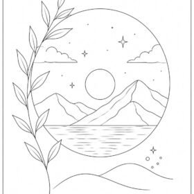 Aesthetic Drawing for Kids | A4 Printed (Code-1207)