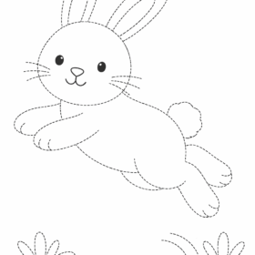 A4 Size Printed Drawing Sheet – Rabbit Drawing (Code – 125)