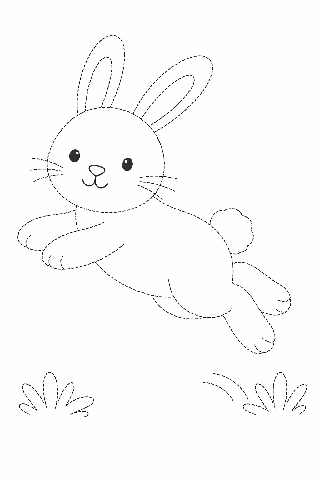 rabbit drawing for kids