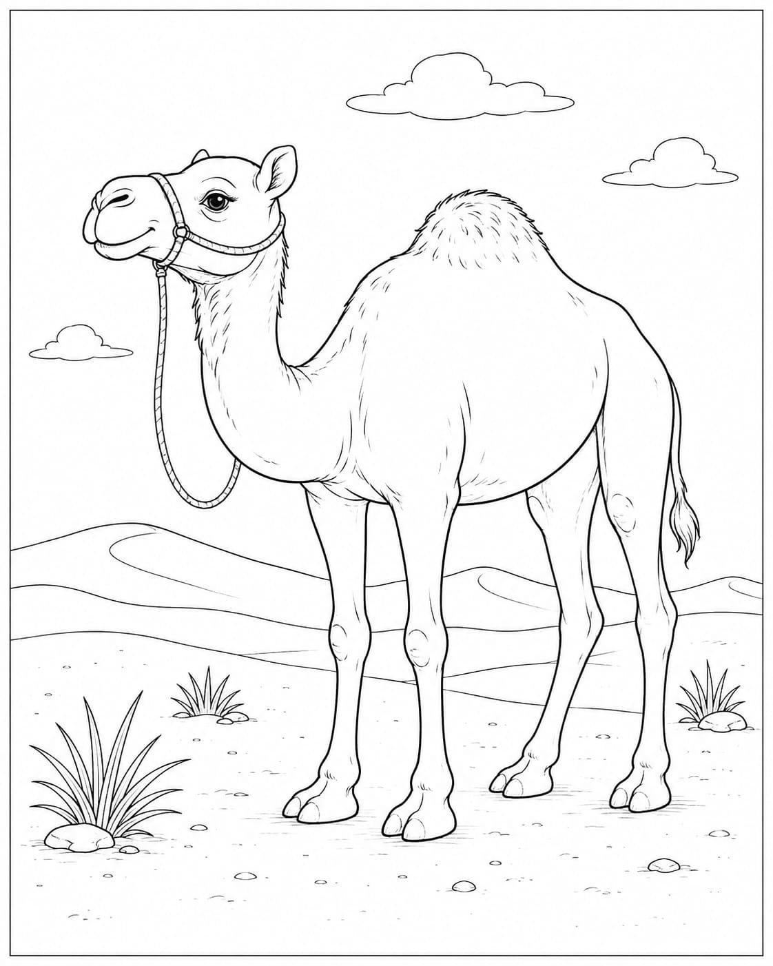 A4 size printed drawing sheet camel drawing
