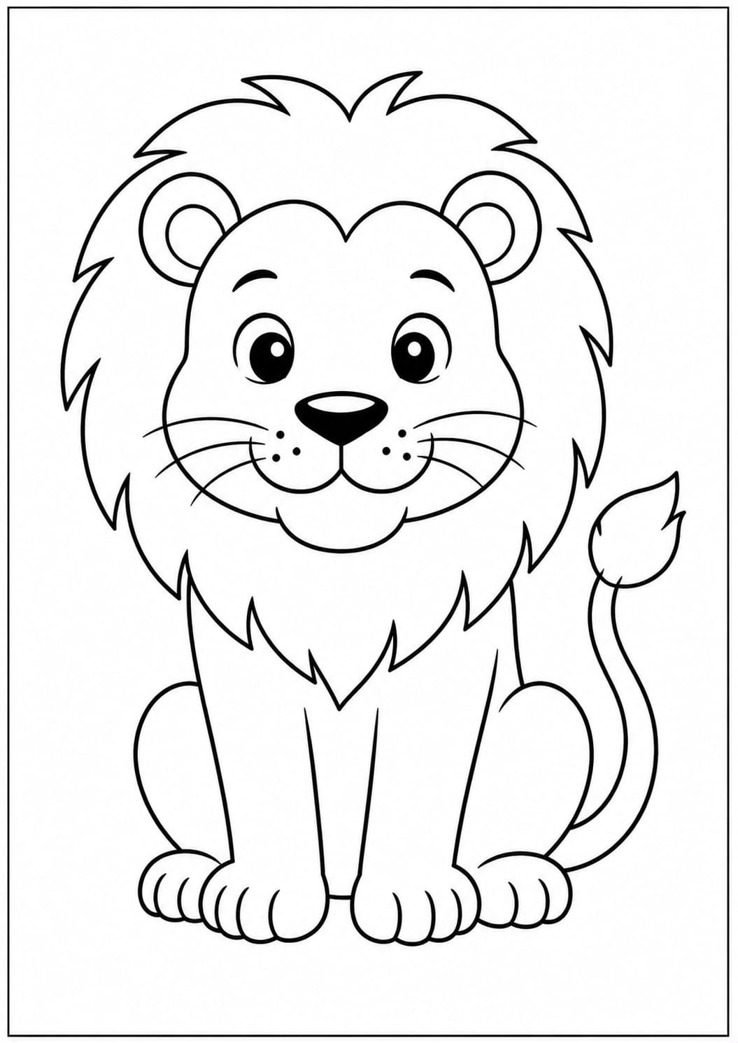 Lion Drawing for Kids
