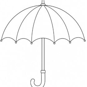 A4 Size Printed Drawing Sheet – Umbrella Drawing(Code – 1403)