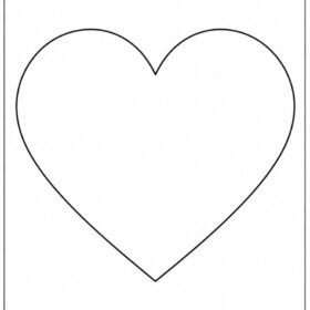 Heart Drawing | A4 Printed (Code-1410)