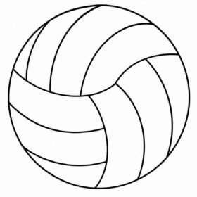 A4 Size Printed Drawing Sheet – Volleyball Drawing (1502 )