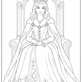 A4 Size Printed Drawing Sheet – Queen Drawing (Code – 1503)