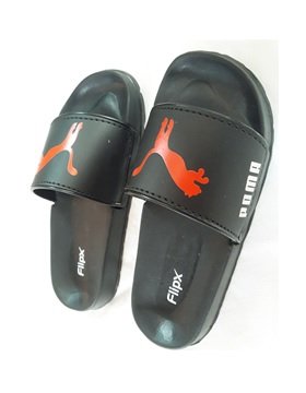 Flipx kids slide slippers Black