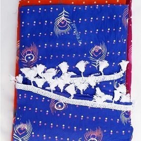 printed multi color dupatta for women