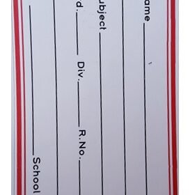 Name Slip Stickers for Notebook | 1 Sheet