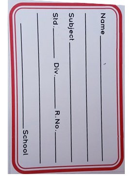 Name Slip Stickers for Notebook