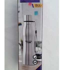 Nelcon Stainless Steel Hexa Water Bottle 1 L