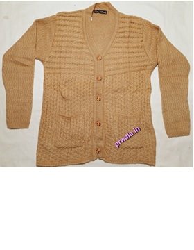 Women’s Collared Cardigan Brown