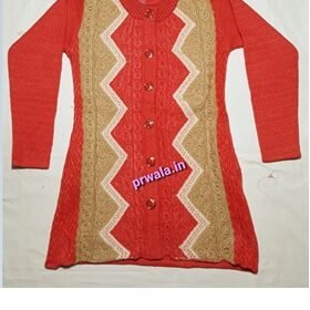 Women’s Collared Cardigan Red