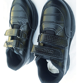 Black School Shoes for Boys & Girls | without laces