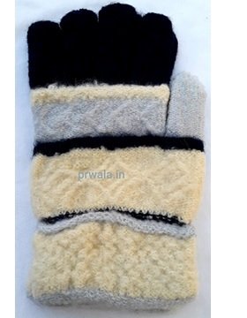winter gloves for women cream color
