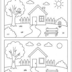 Spot the Difference Puzzle for Kids |  A4 Printed (Code-3001,5,8,9)