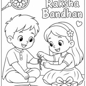 Raksha Bandhan Drawing | A4 Printed (Code-312)