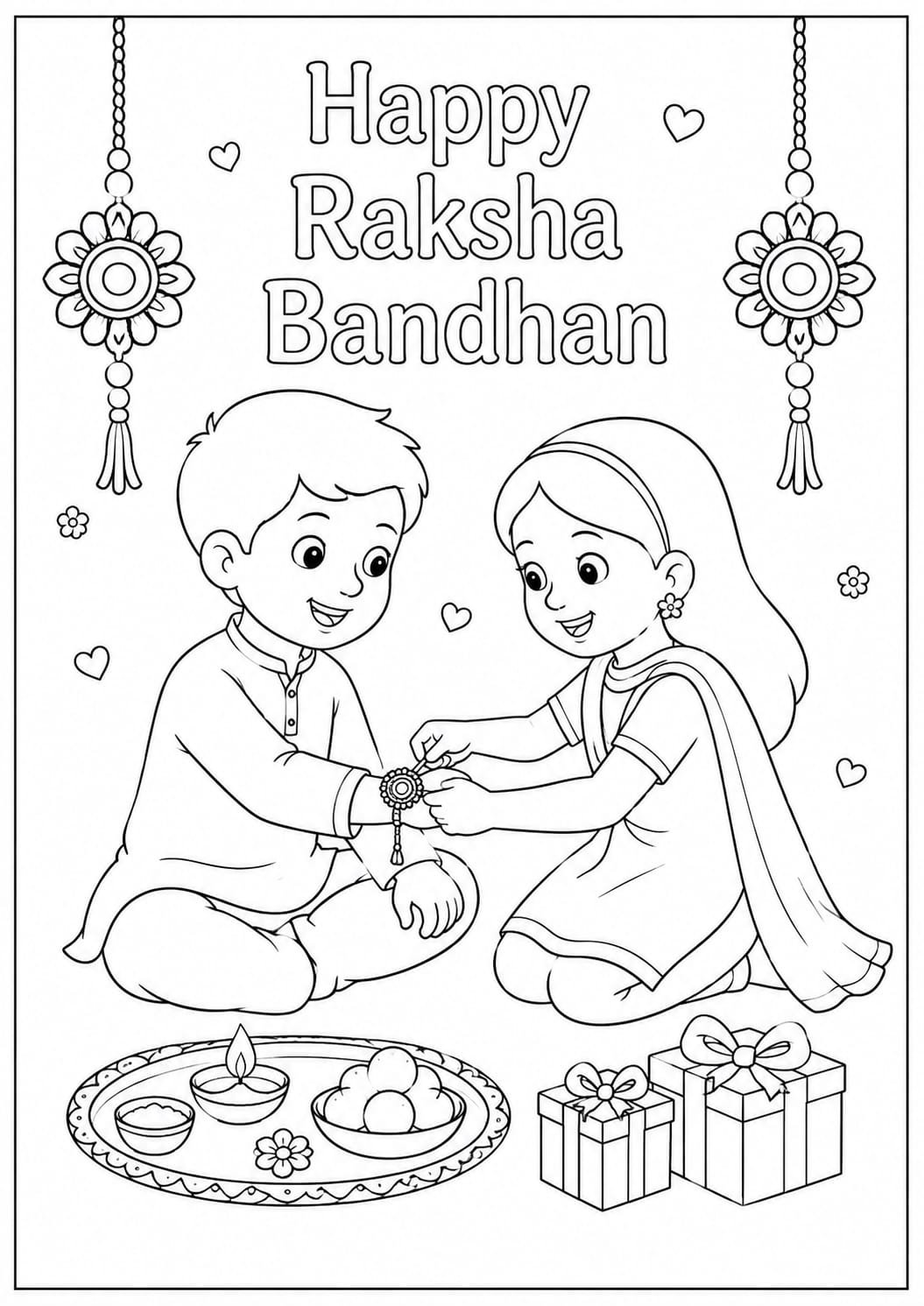 raksha bandhan drawing