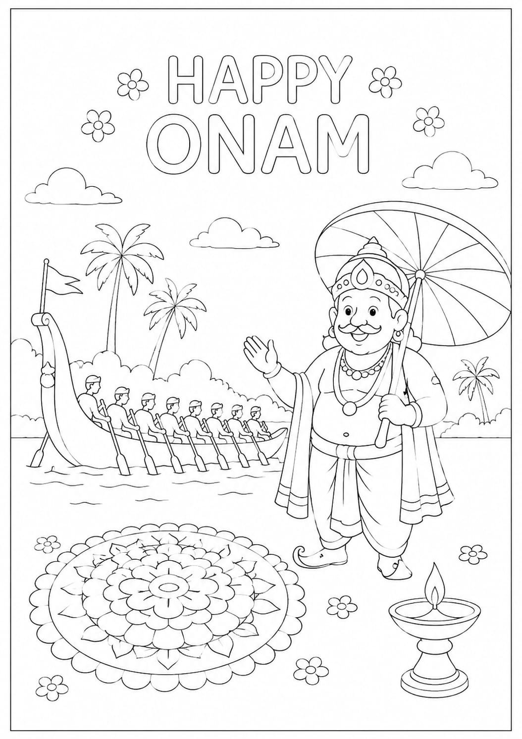 Onam drawing