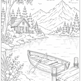 A4 Size Printed Landscape Drawing Sheets for Kids (Code – 401)