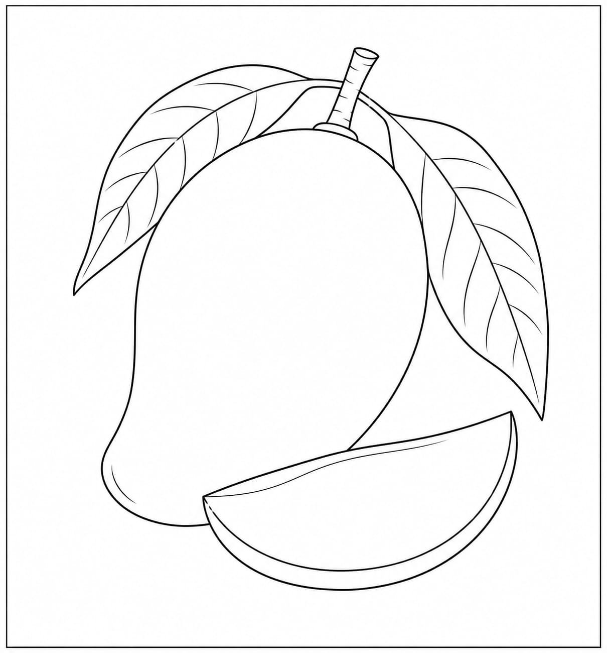 A4 Size Printed Mango Drawing Sheets for Kids