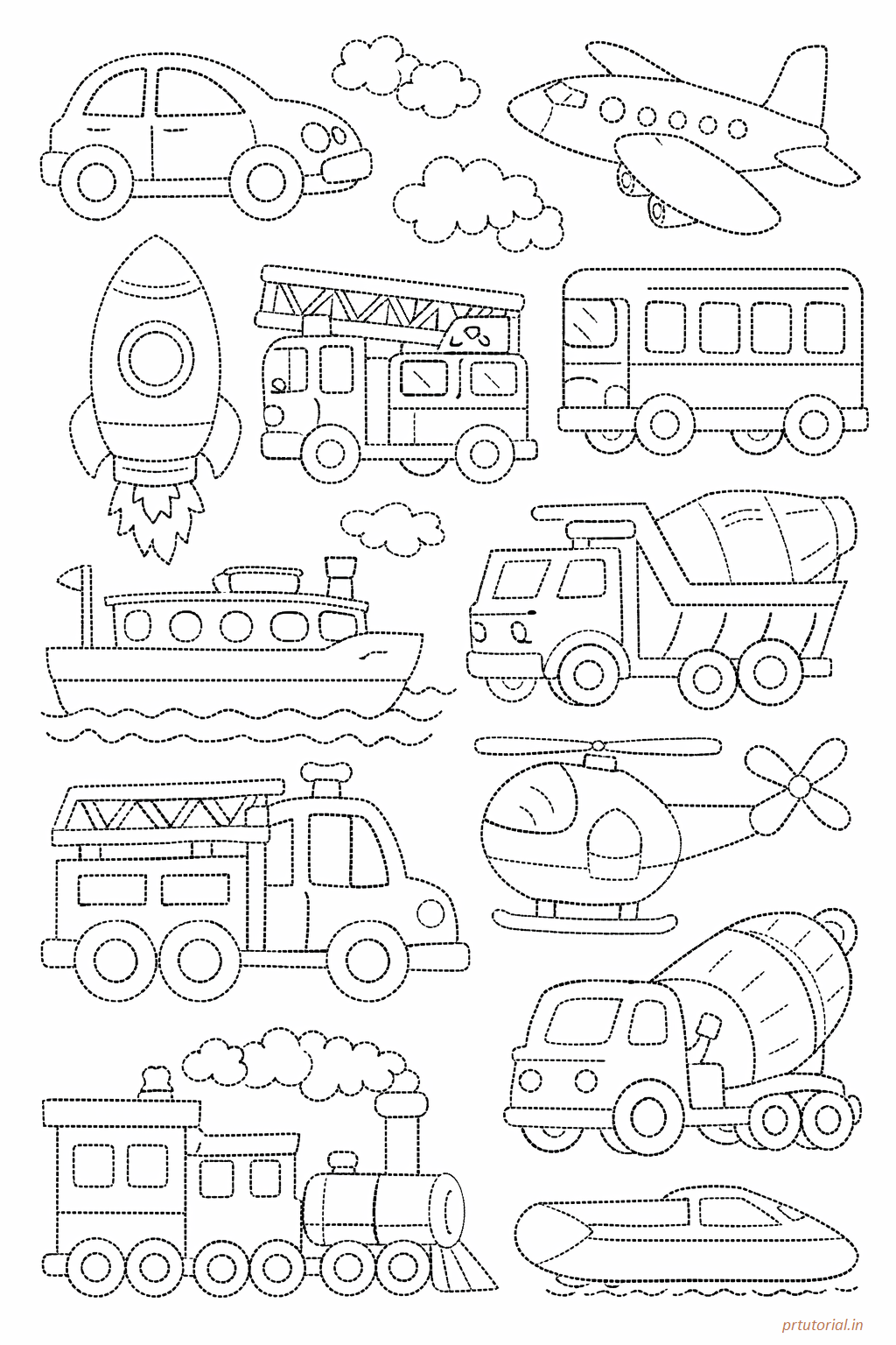 A4 size printed drawing sheet vehicles drawing