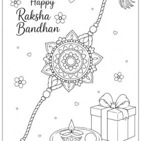 A4 Size Printed Drawing Sheet – Rakhi Drawing  (916 )