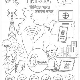 A4 Size Printed Drawing Sheet – Digital India (Code – 918)