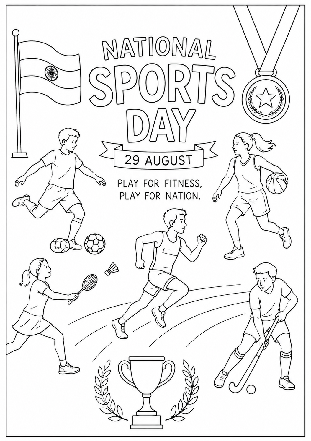 Sports Day drawing