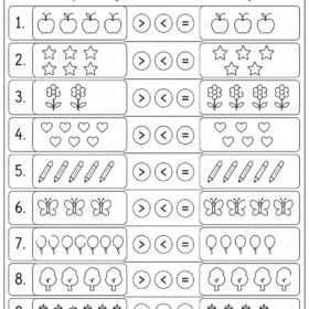 Greater Than, Less Than & Equal Worksheet | A4 printed