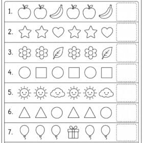 What Comes Next? Image Pattern Worksheet for Kindergarten | A4 printed