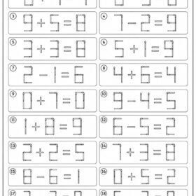 Matchstick Puzzles for Kids | A4 Printed (Code-3002, 3003)