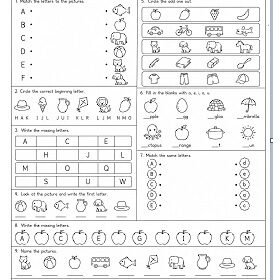 Worksheets for Nursery | A4 Size Printed